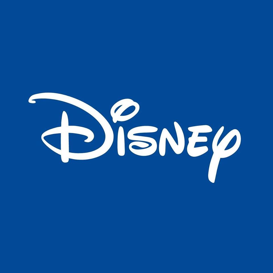 Disney logo on blue background