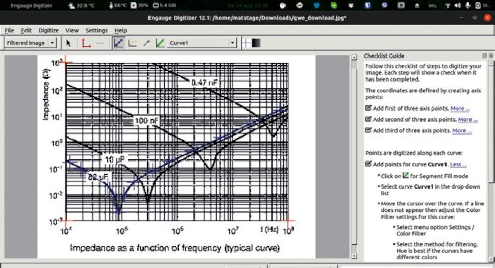 screenshot of Engauge Digitizer