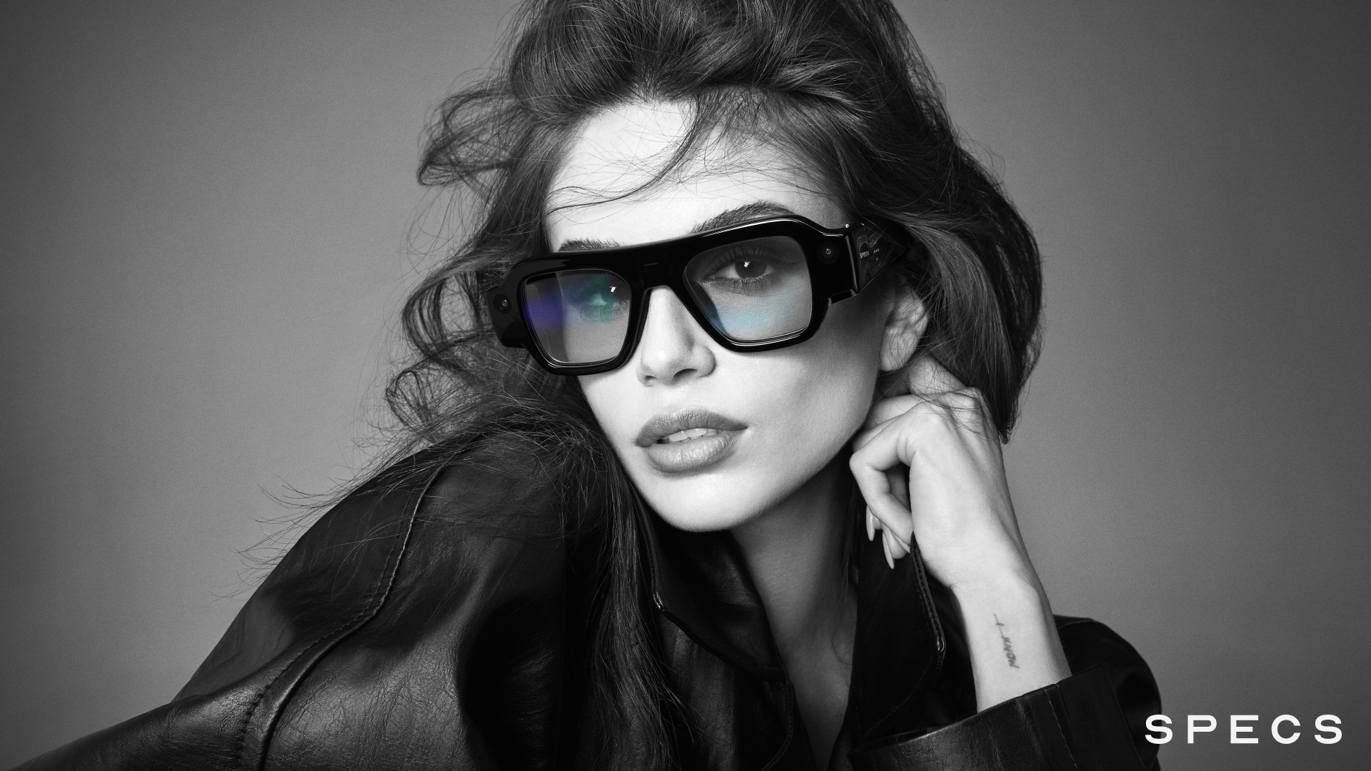 The Snap Specs on a person's face