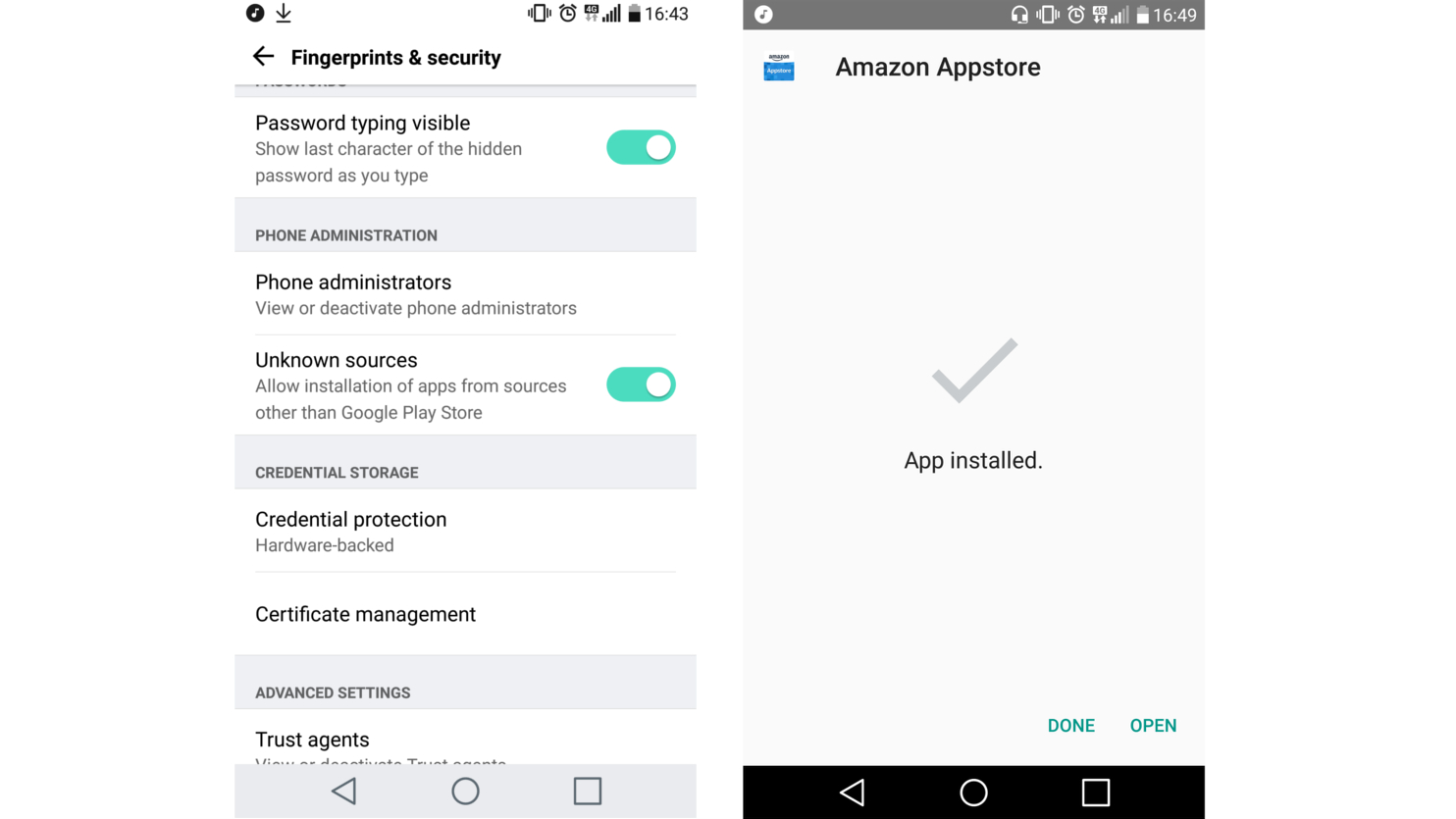 Installing an APK