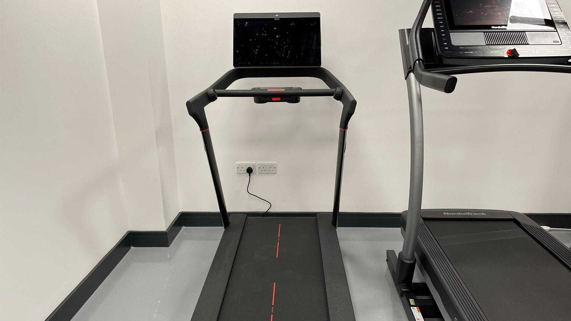 Peloton Tread review: Image of treadmill undertaking testing