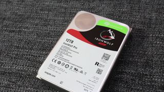 An Ironwolf hard drive