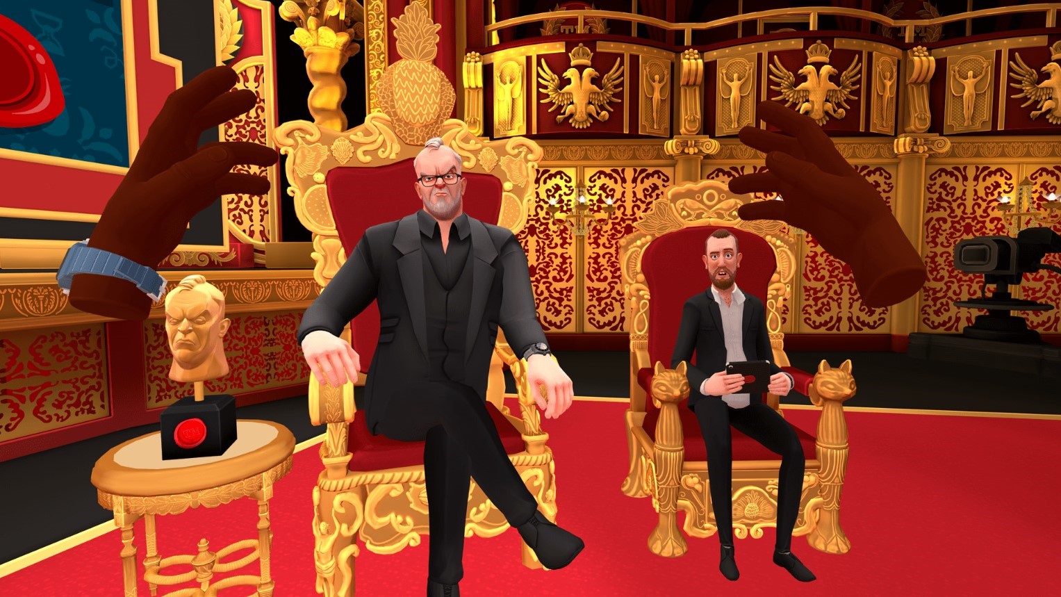 A screenshot from Taskmaster VR.