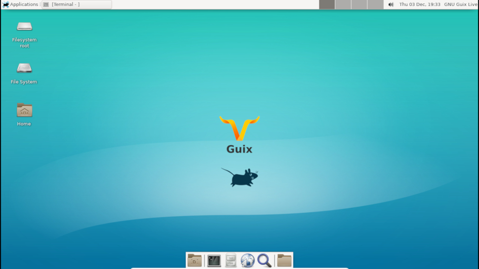 screenshot of the Guix System desktop