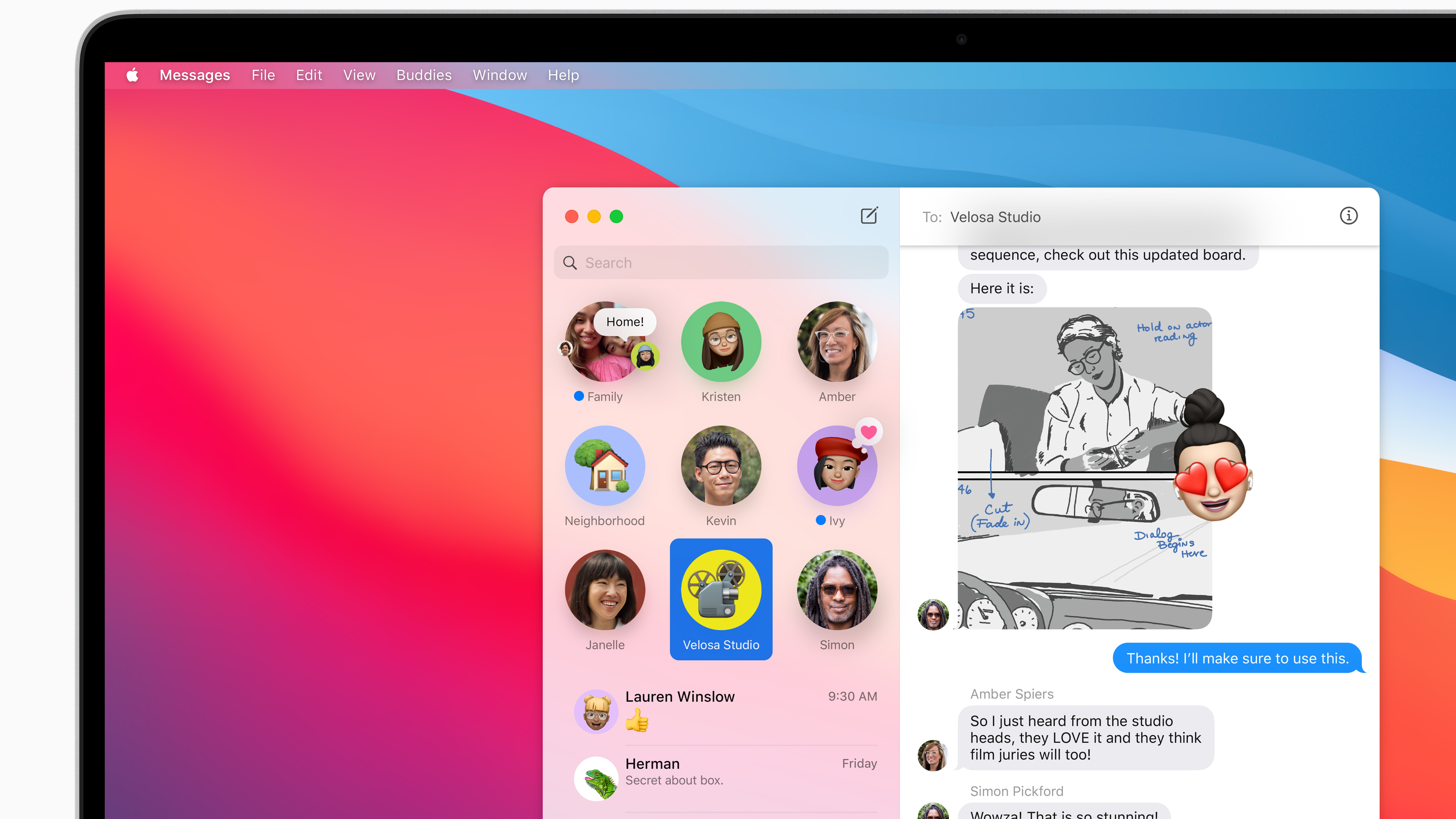 Messages is a lot better, too