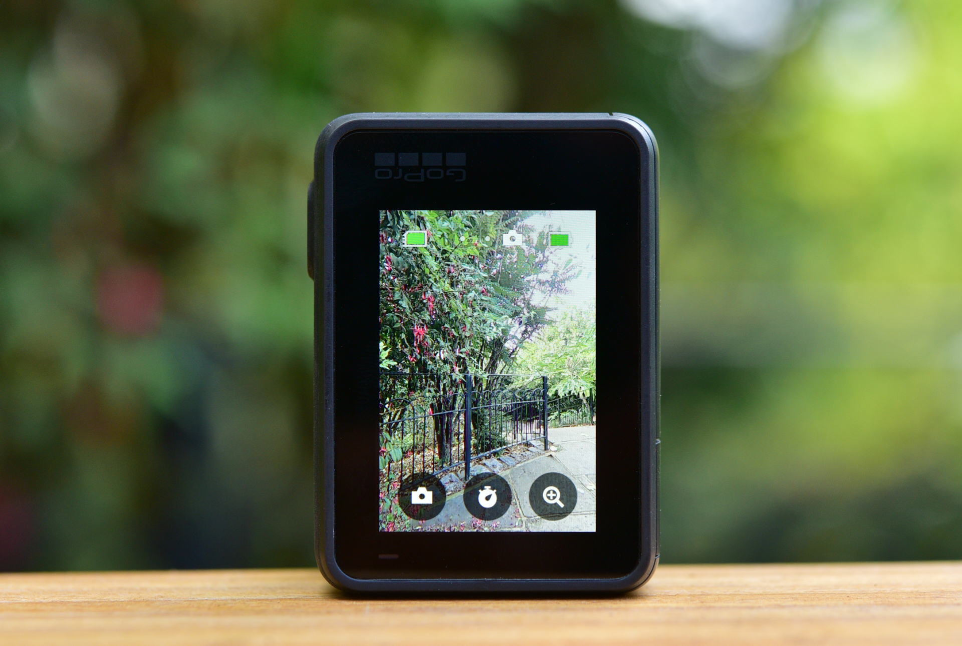 The UI now adjusts to a portrait orientation when you rotate the camera