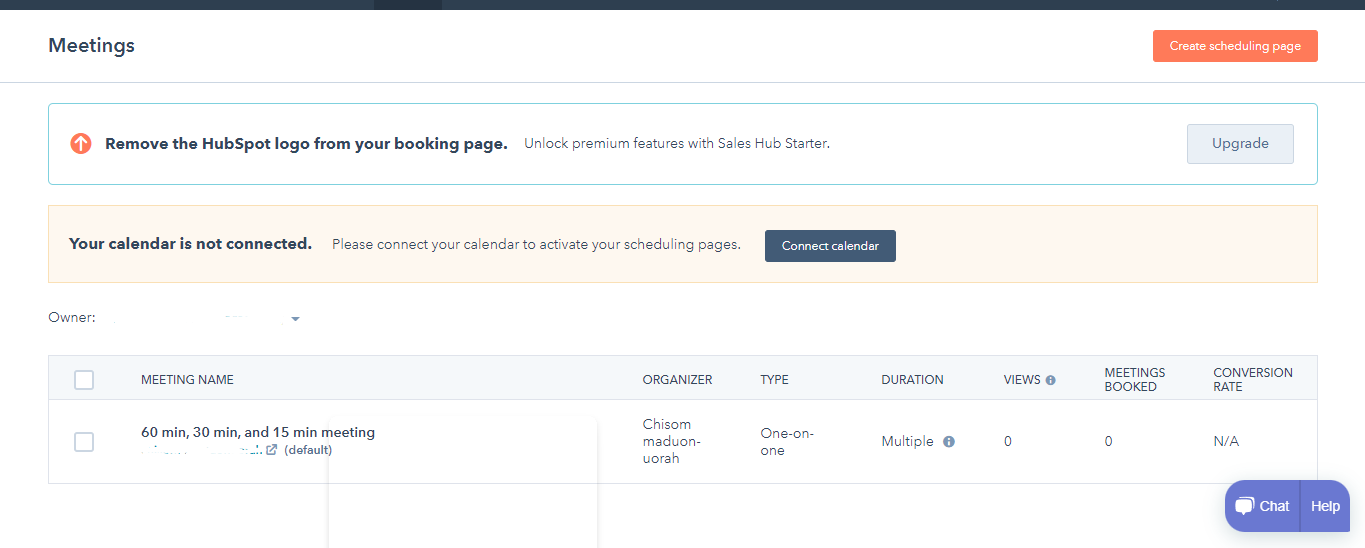 HubSpot Meetings 1