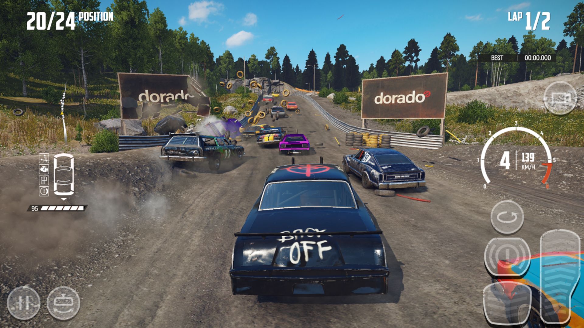 A car during a race