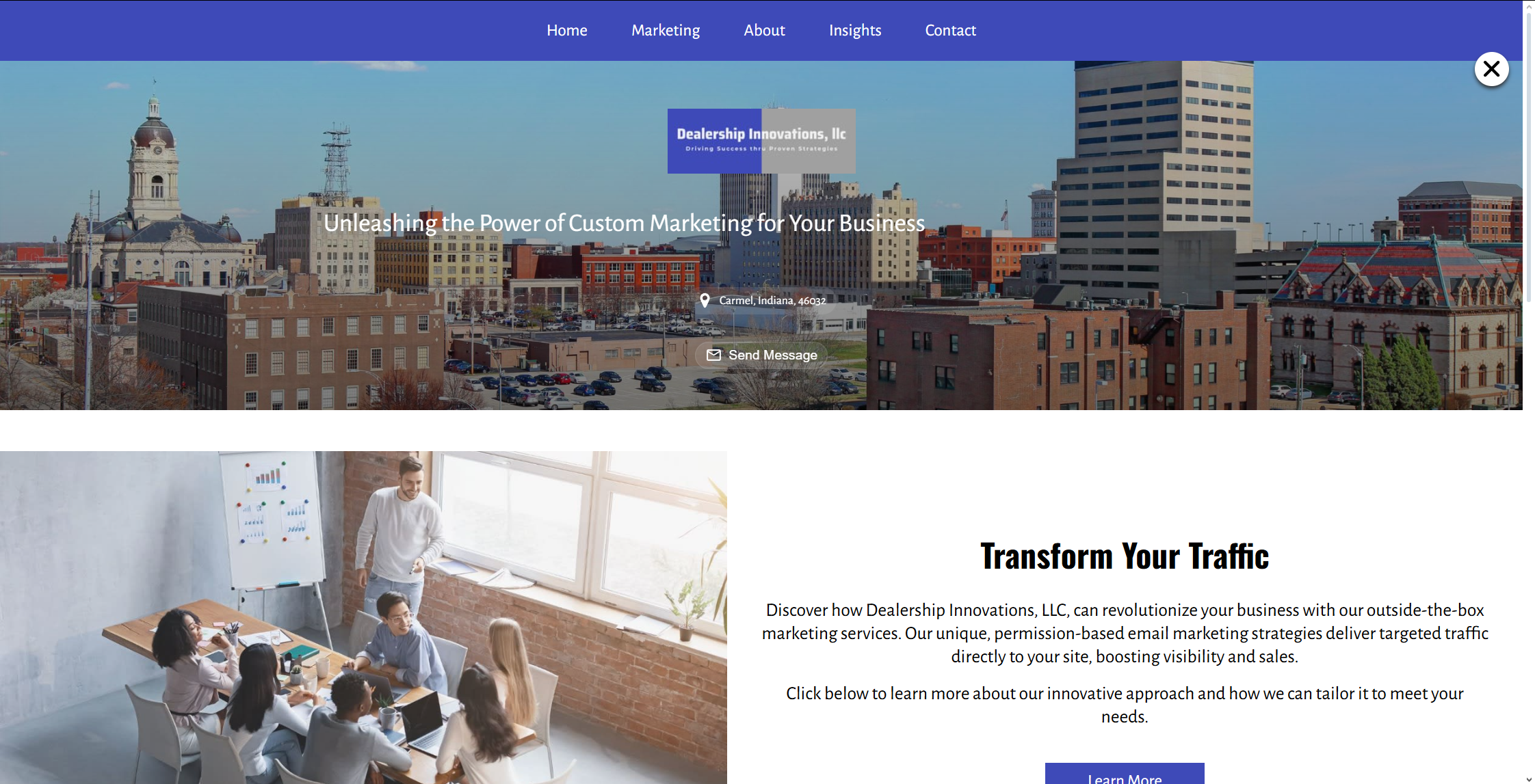 A website created with UENI