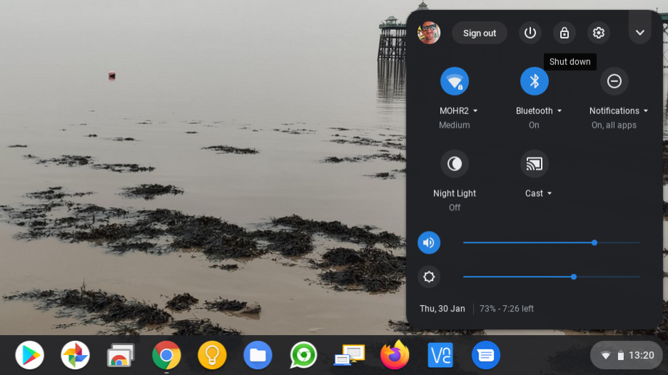 How to restart a Chromebook