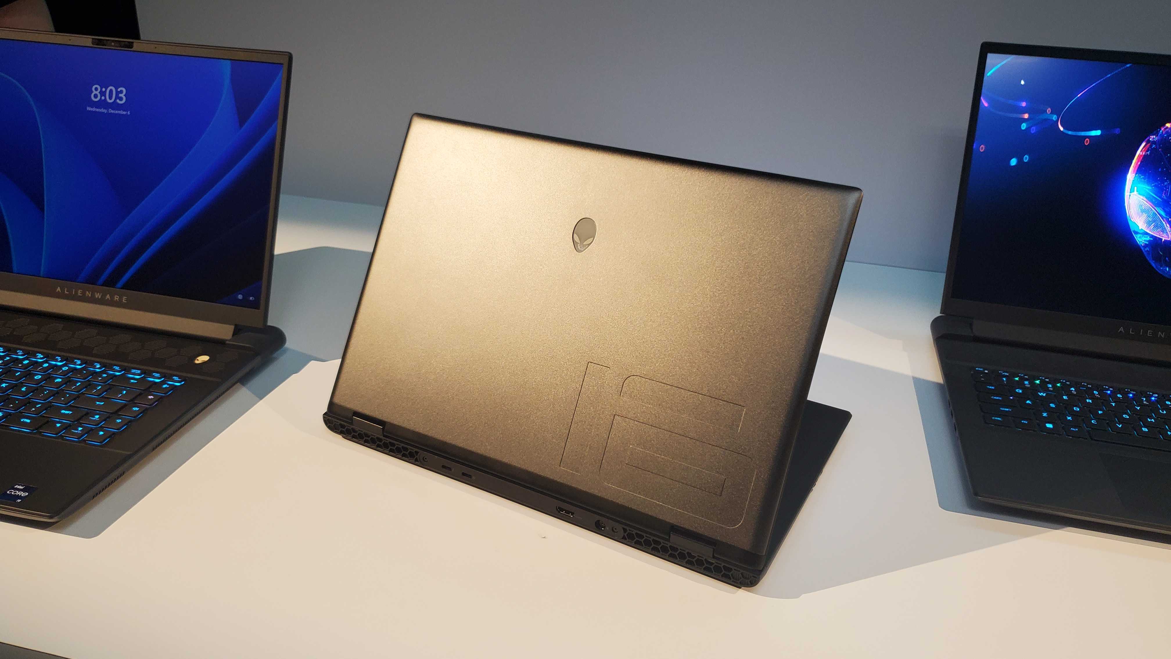 black gaming laptop