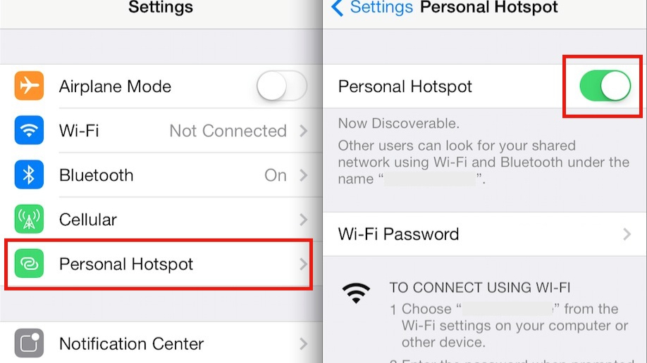 Personal hotspot