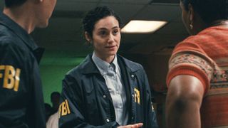 Alice talks to Nora and Frank
