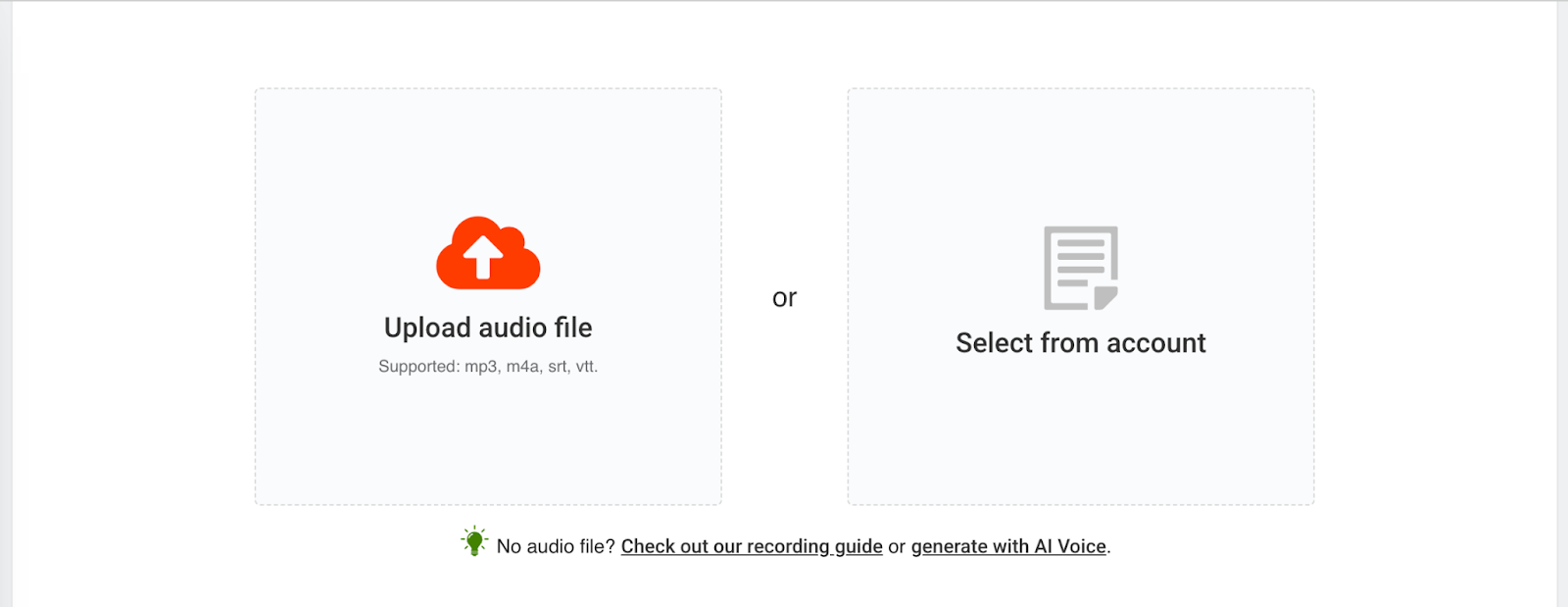 User interface of Podbean