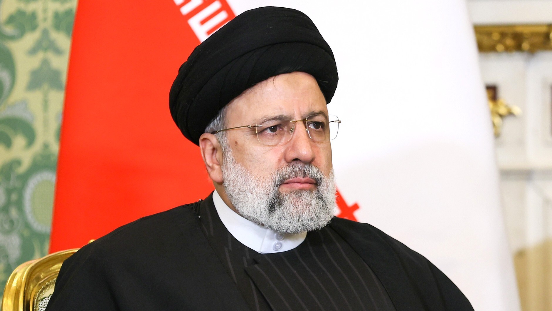 Iran's President Ebrahim Raisi during a meeting with Russia's President Vladimir Putin at Kremlin Palace in Moscow, Russia on December 7, 2023.