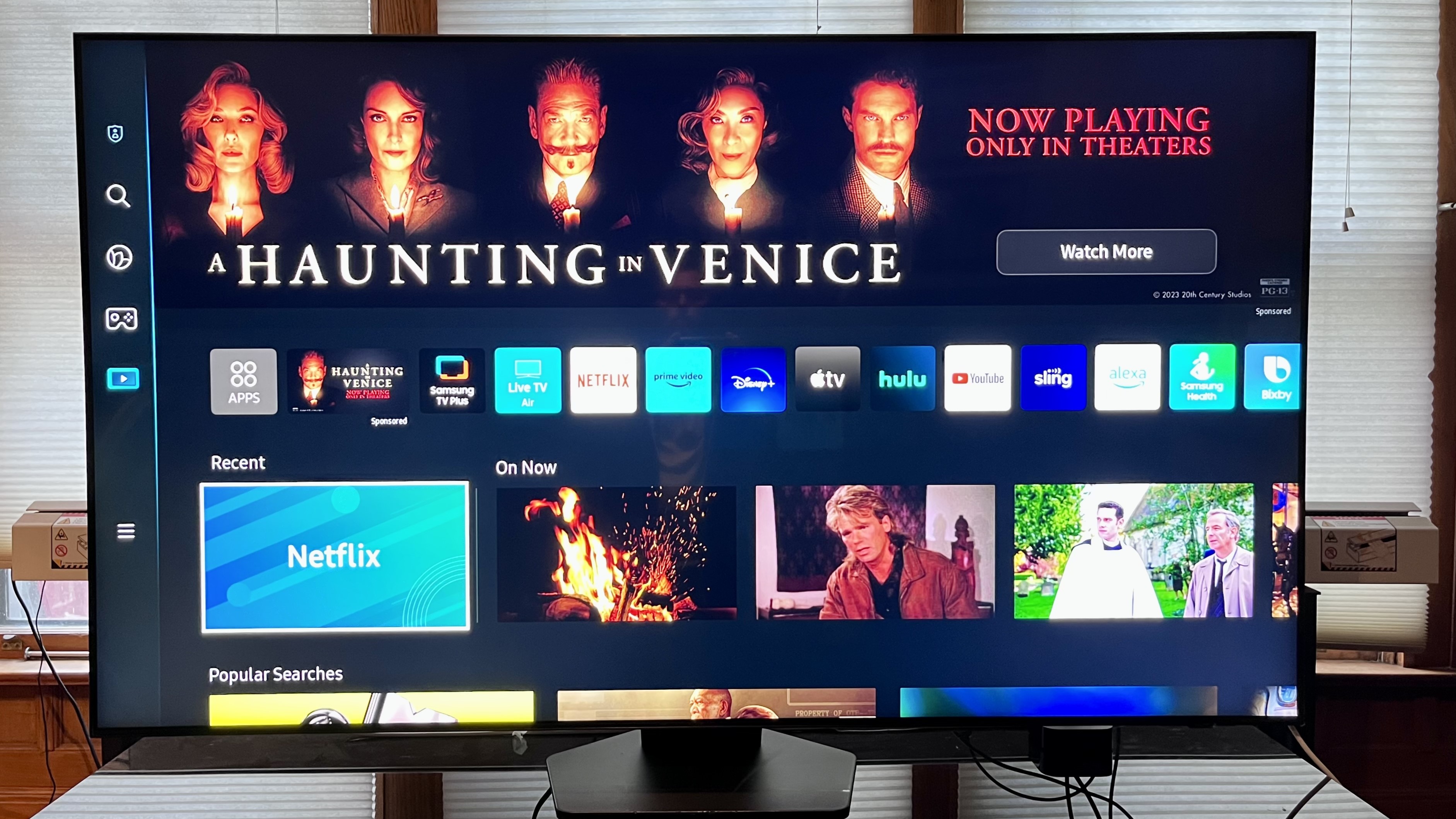 Samsung QN85C Tizen smart TV interface
