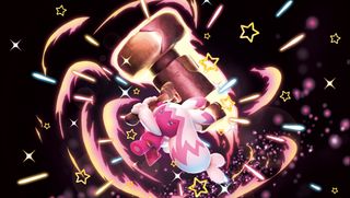 Pokemon with a hammer