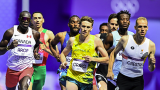 Marco Arop of Team Canada in action ahead of the