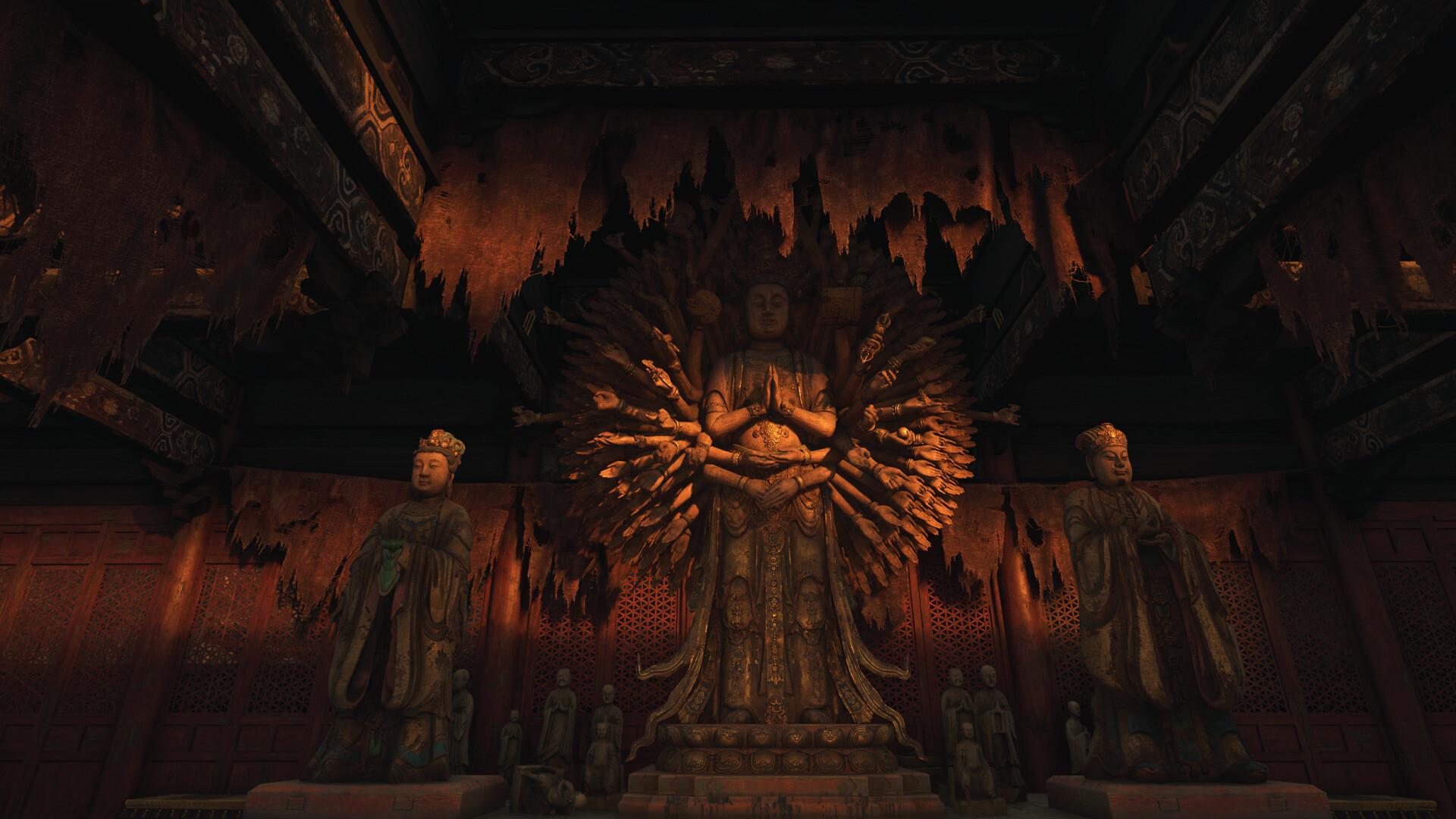Exploring an environment in Wuchang: Fallen Feathers