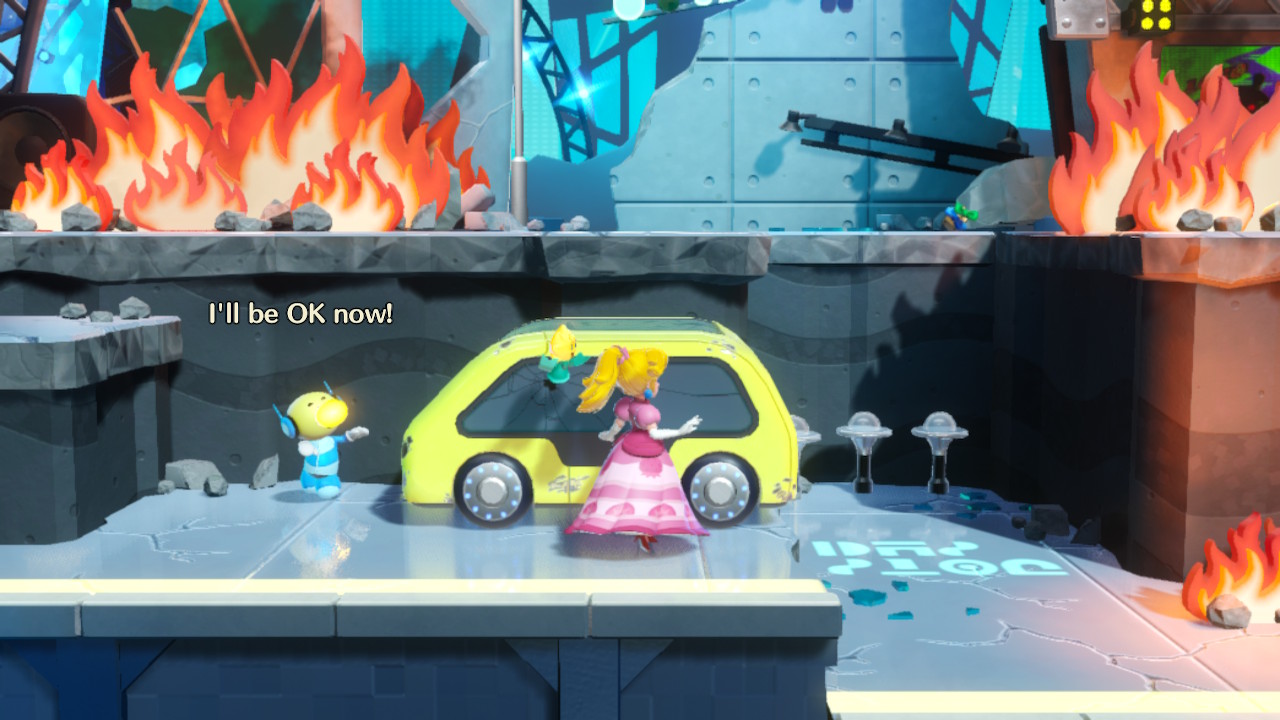 A Mighty Peach stage in Princess Peach: Showtime!.