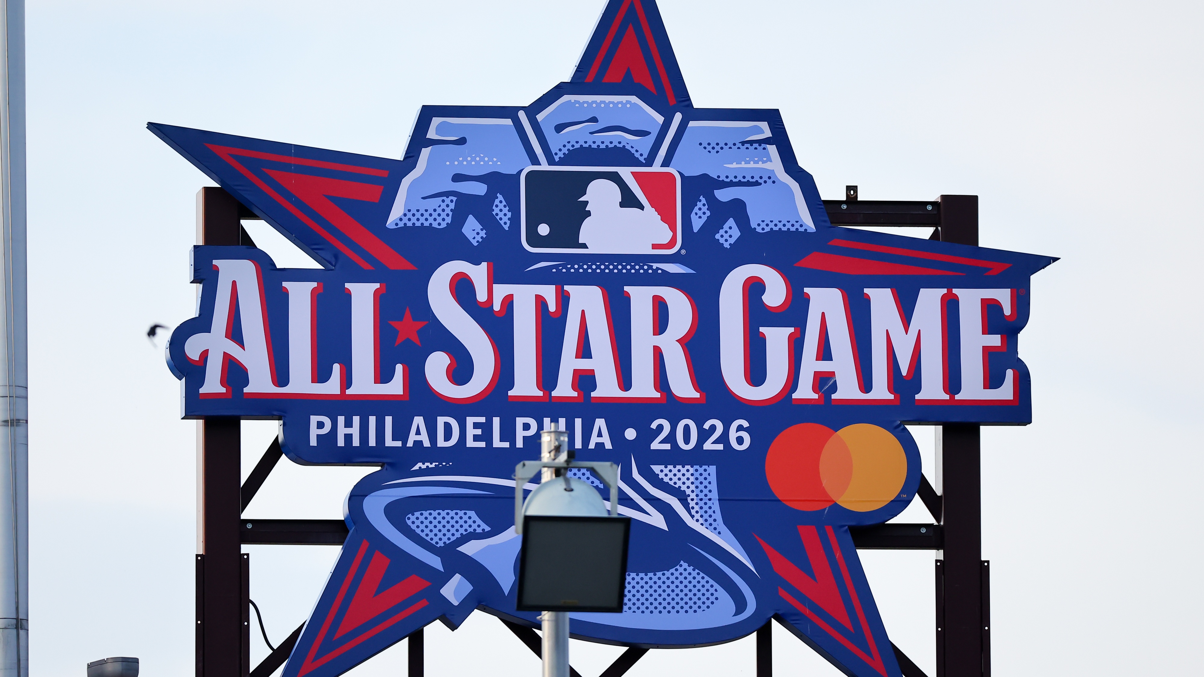 A general view of the MLB 2026 All Star Game Logo during the game between the Philadelphia Phillies and the Athletics on May 5, 2026 at Citizens Bank Park in Philadelphia, Pennsylvania