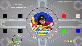 Netflix test pattern fullscreen view