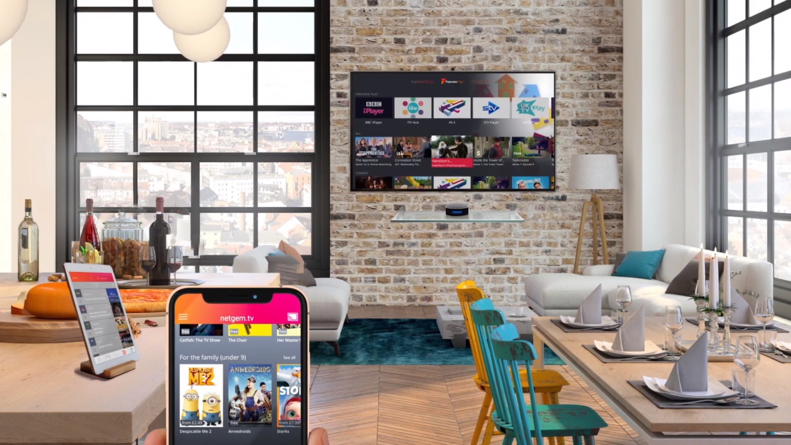 The Cello Netgem smart TV is a small set with a small price tag