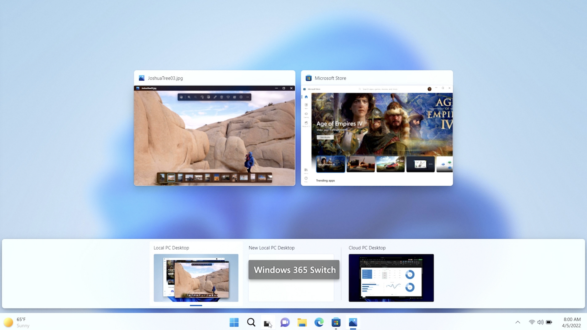 Windows 365 switching