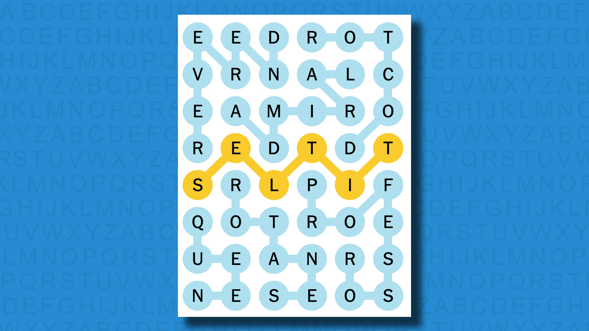 NYT Strands answers to game #55 on a blue background