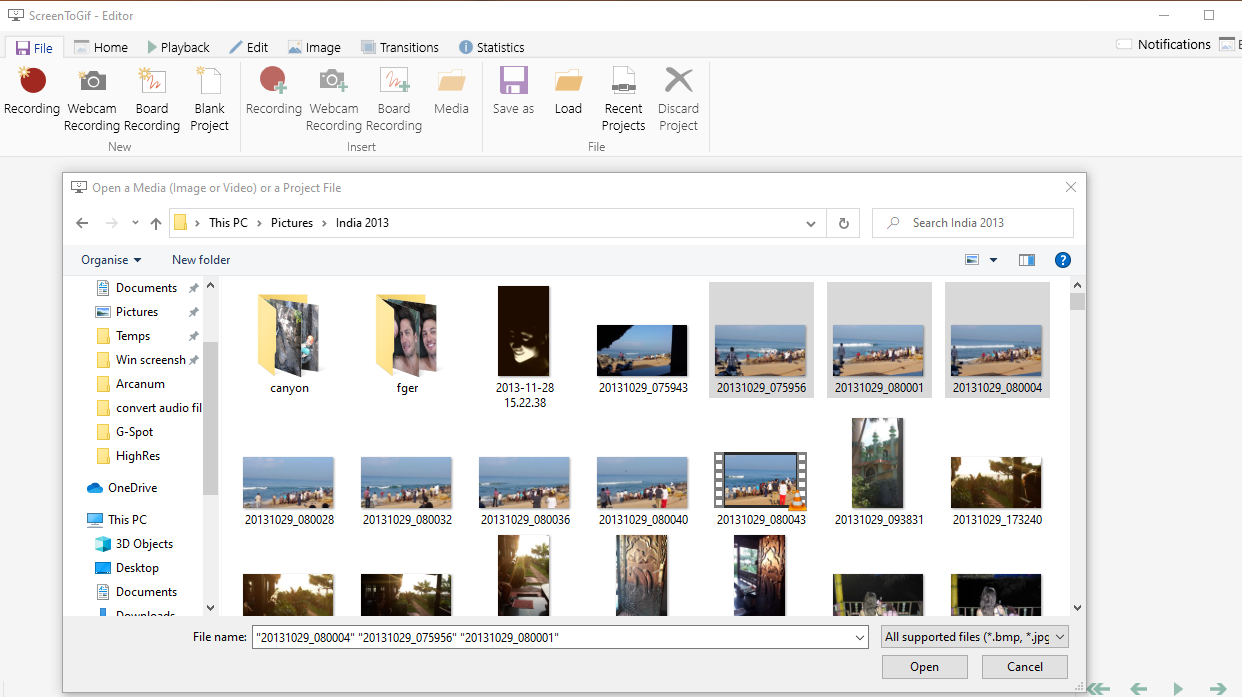 how to make a gif