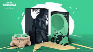 Mandalorian themed Xbox consoles