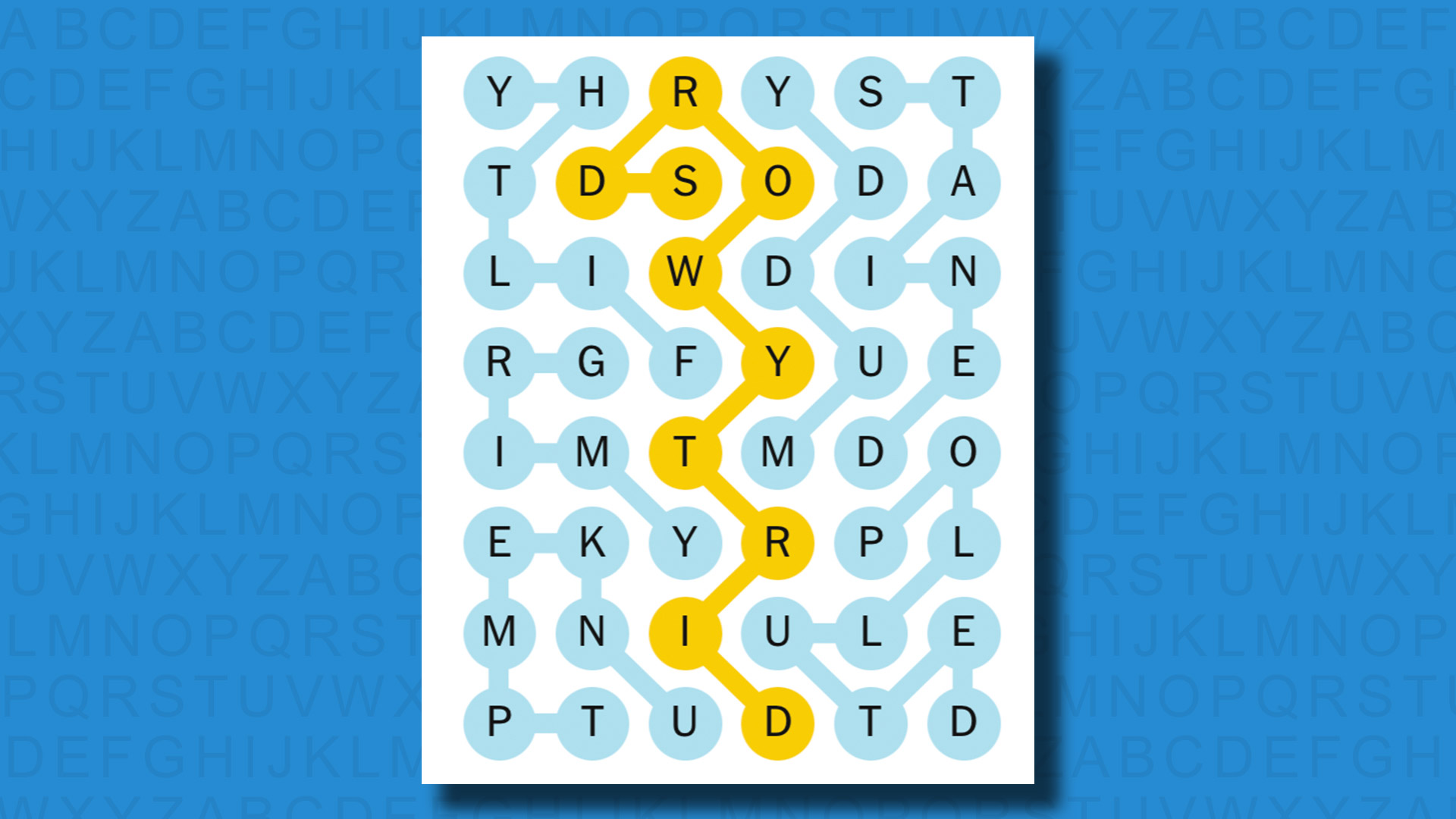 NYT Strands answers for game 405 on a blue background