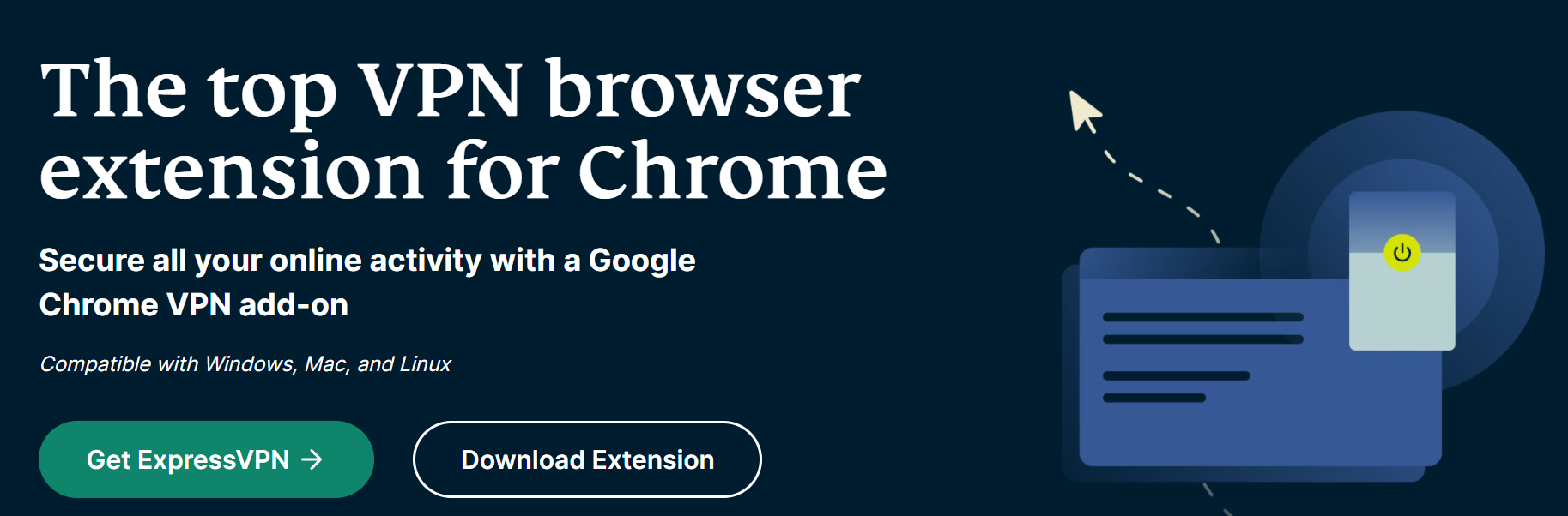 Chrome extension page on the ExpressVPN website