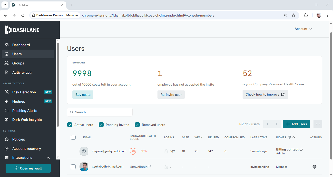 Dashlane Business plan review