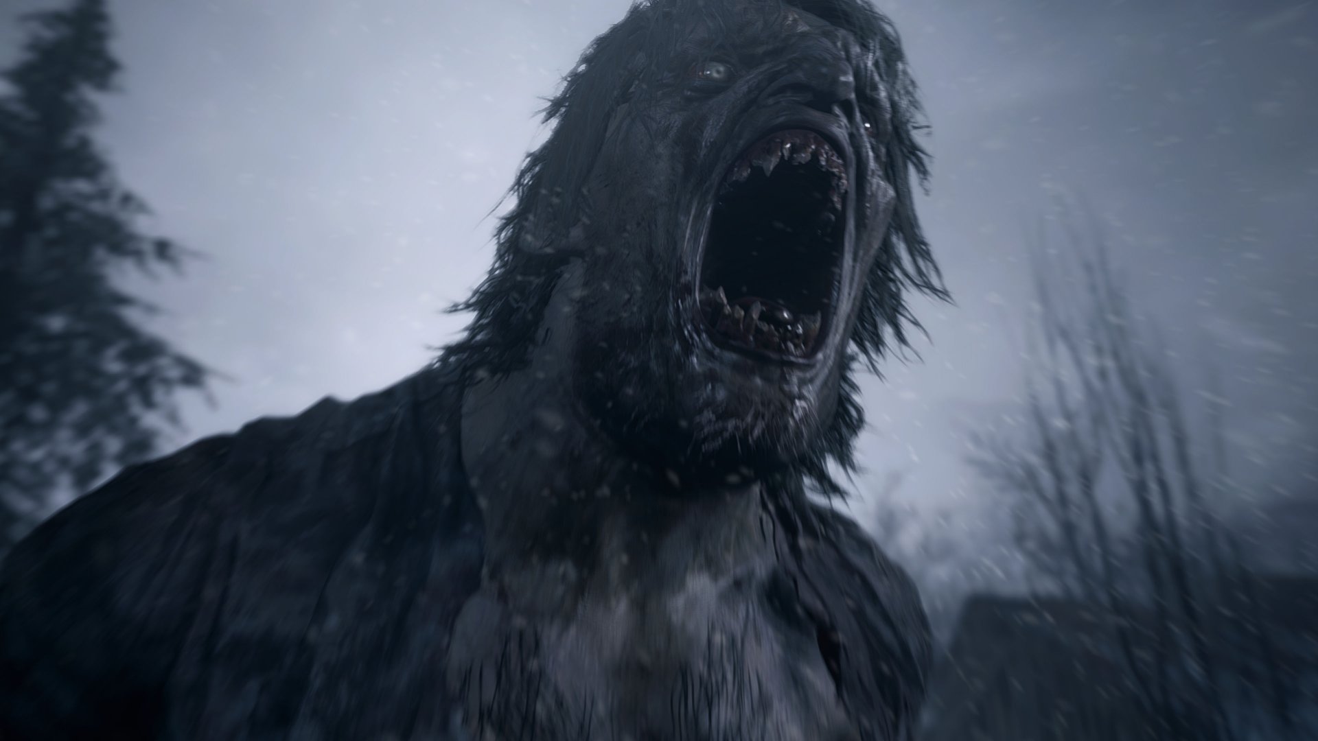 A monster screaming
