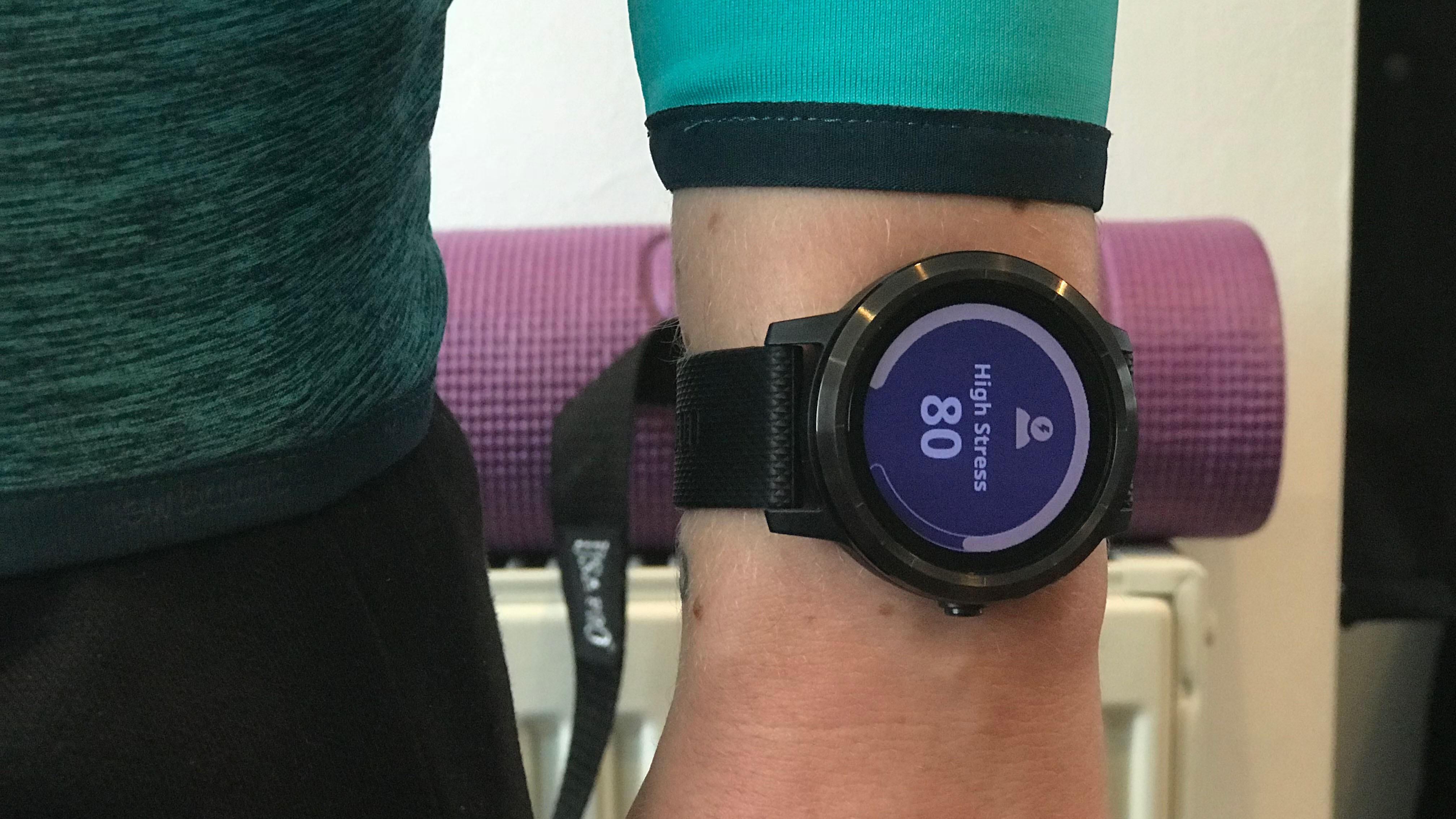 It uses your heart rate data to gauge your stress levels throughout the day.