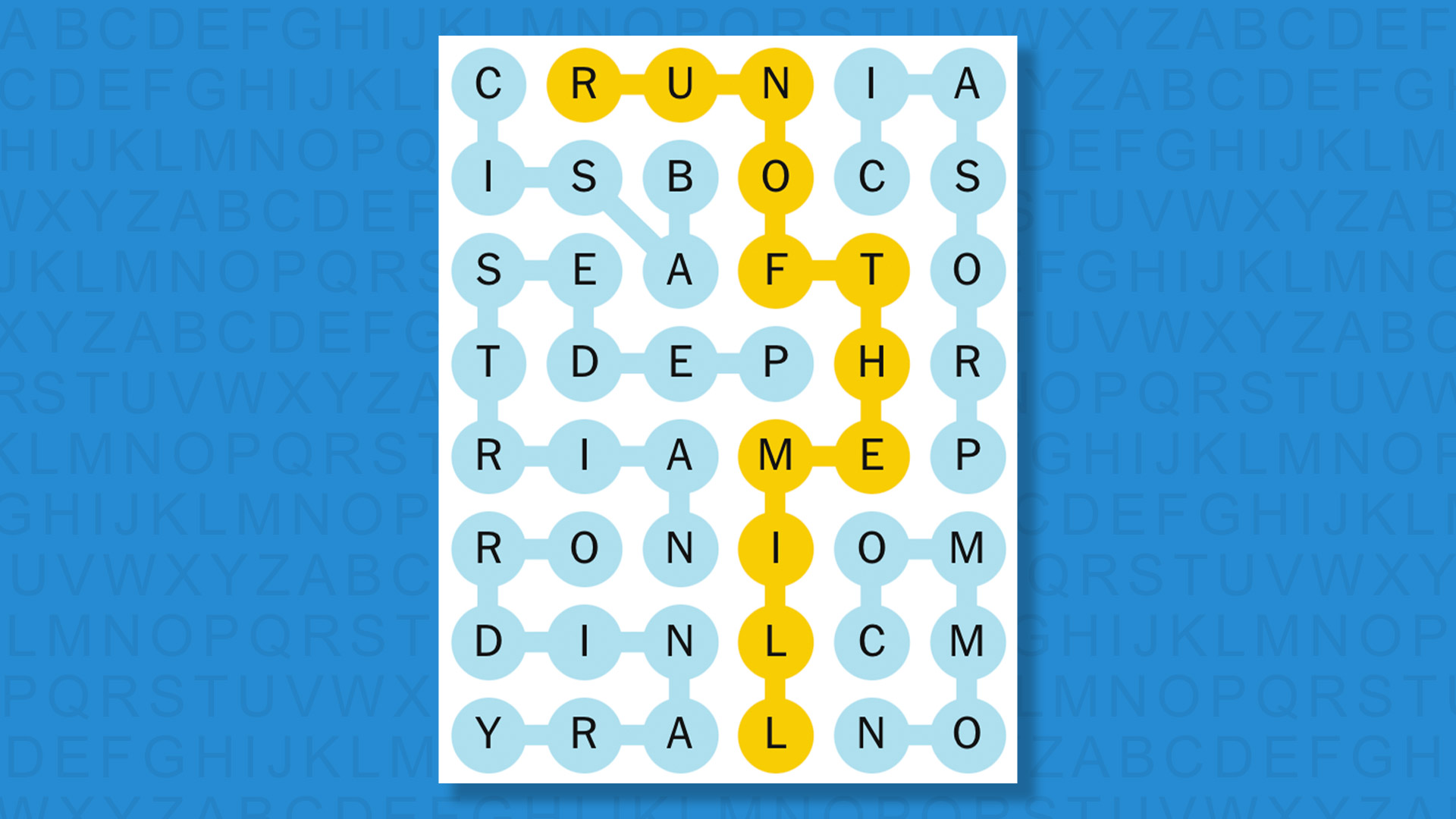 NYT Strands answers for game 796 on a blue background