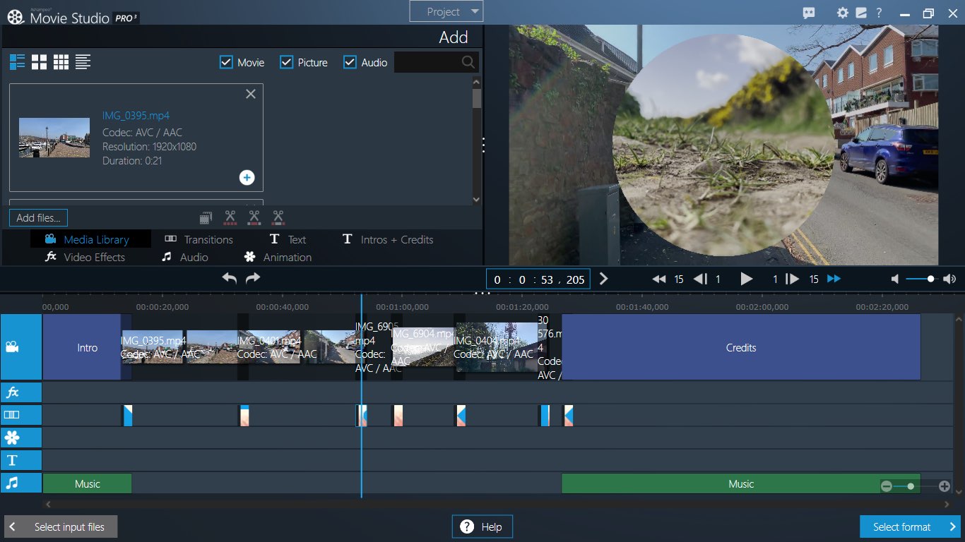 Ashampoo Movie Studio Pro 3 during our video editing software tests