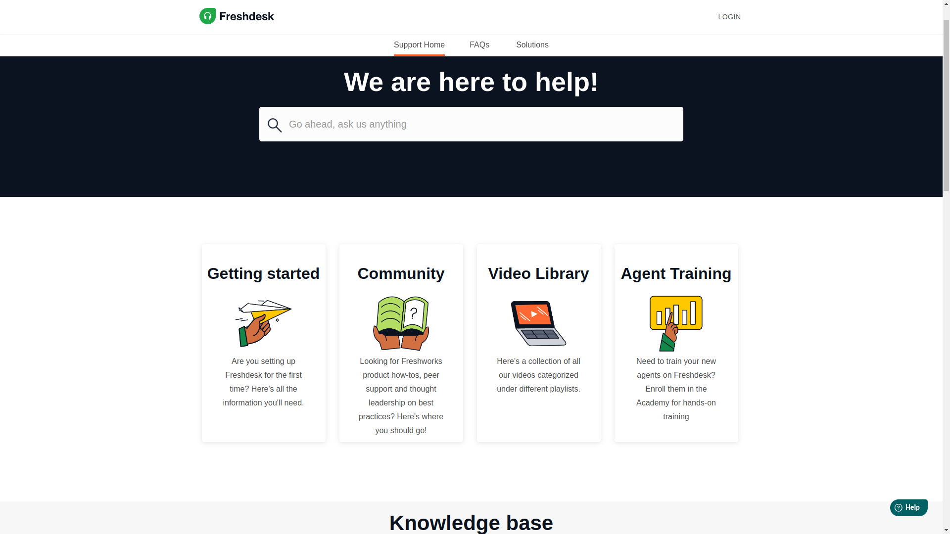 Freshdesk support
