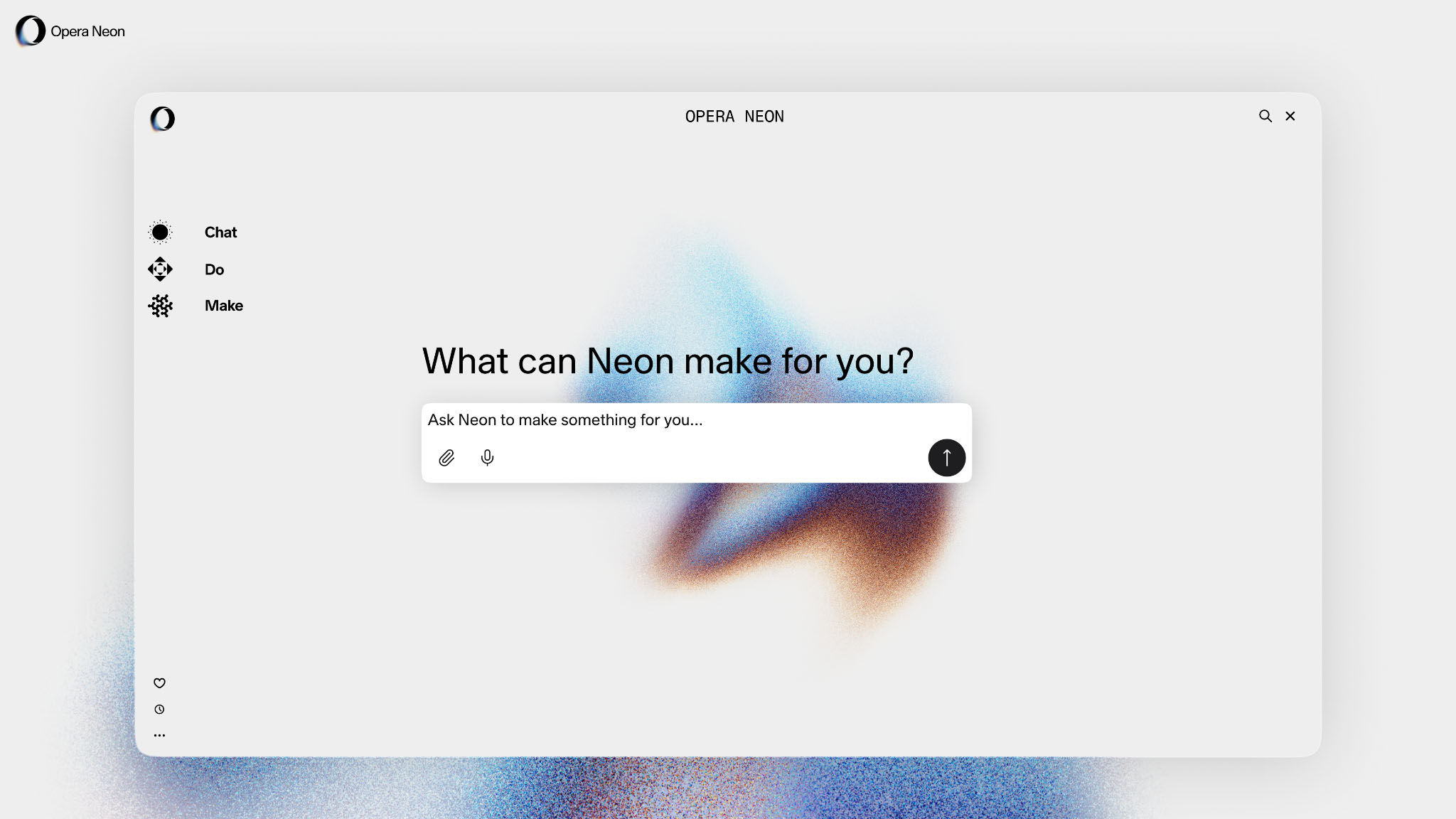Opera Neon browser.