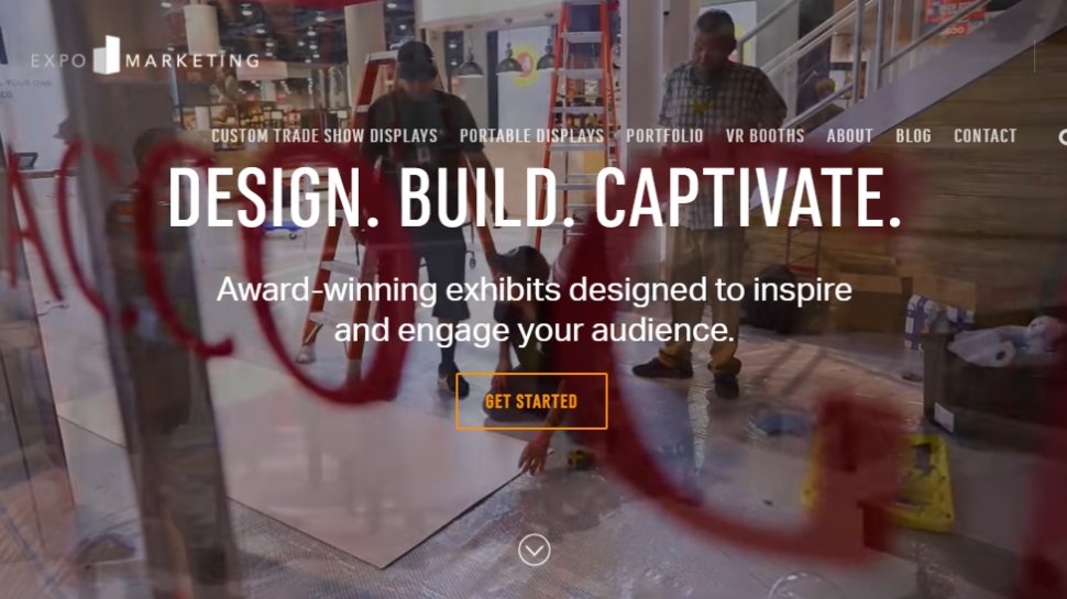 Website screenshot for Expo Marketing