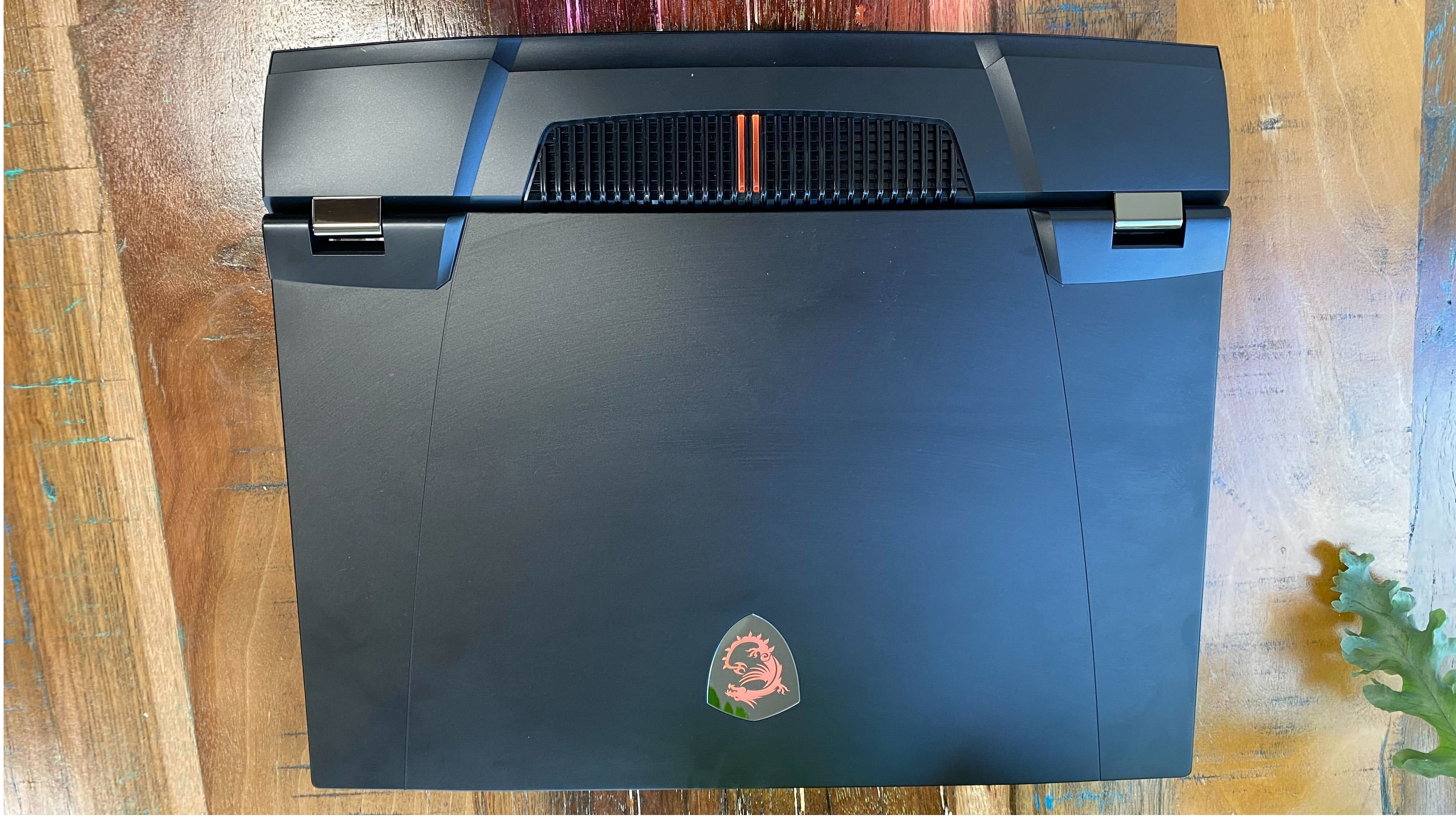 MSI GT77 Titan closed on table