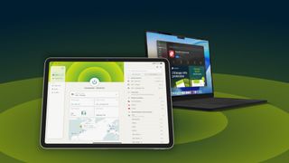 ExpressVPN app on iPad and Mac &ndash; promo image