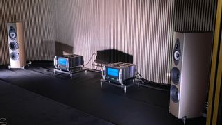 Snapshot of the Paris Audio show, showing new hi-fi equipment at the Palais des Congres, Paris, from October 25 - 27 