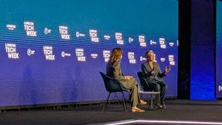 AMD CEO Dr Lisa Su speaks on stage at London Tech Week 2026