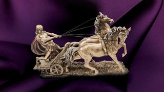 A close-up of the Murder in Purple and Gold front cover