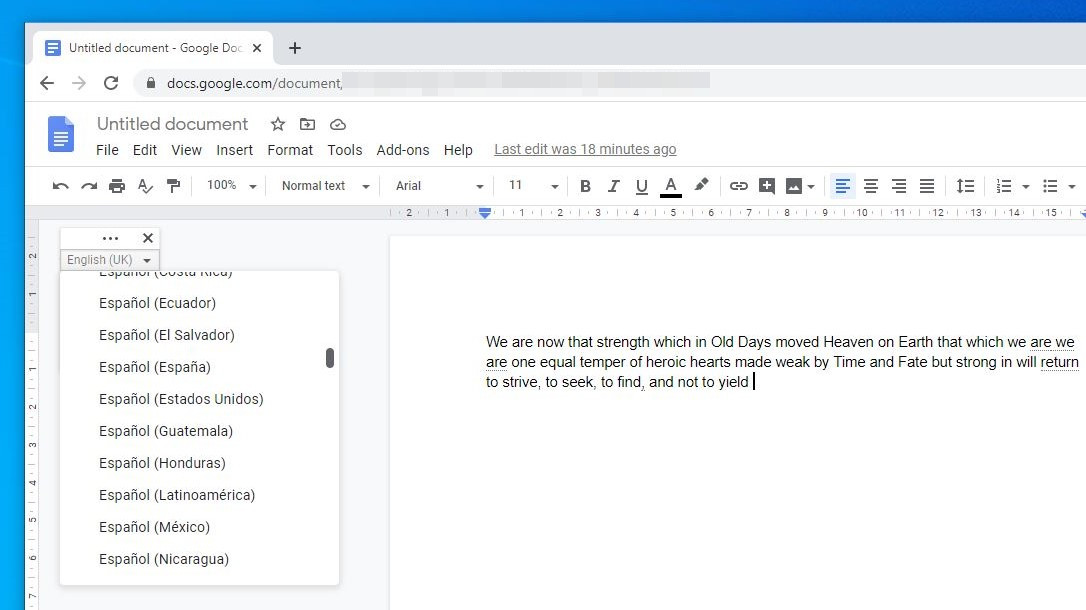 Google Voice Typing