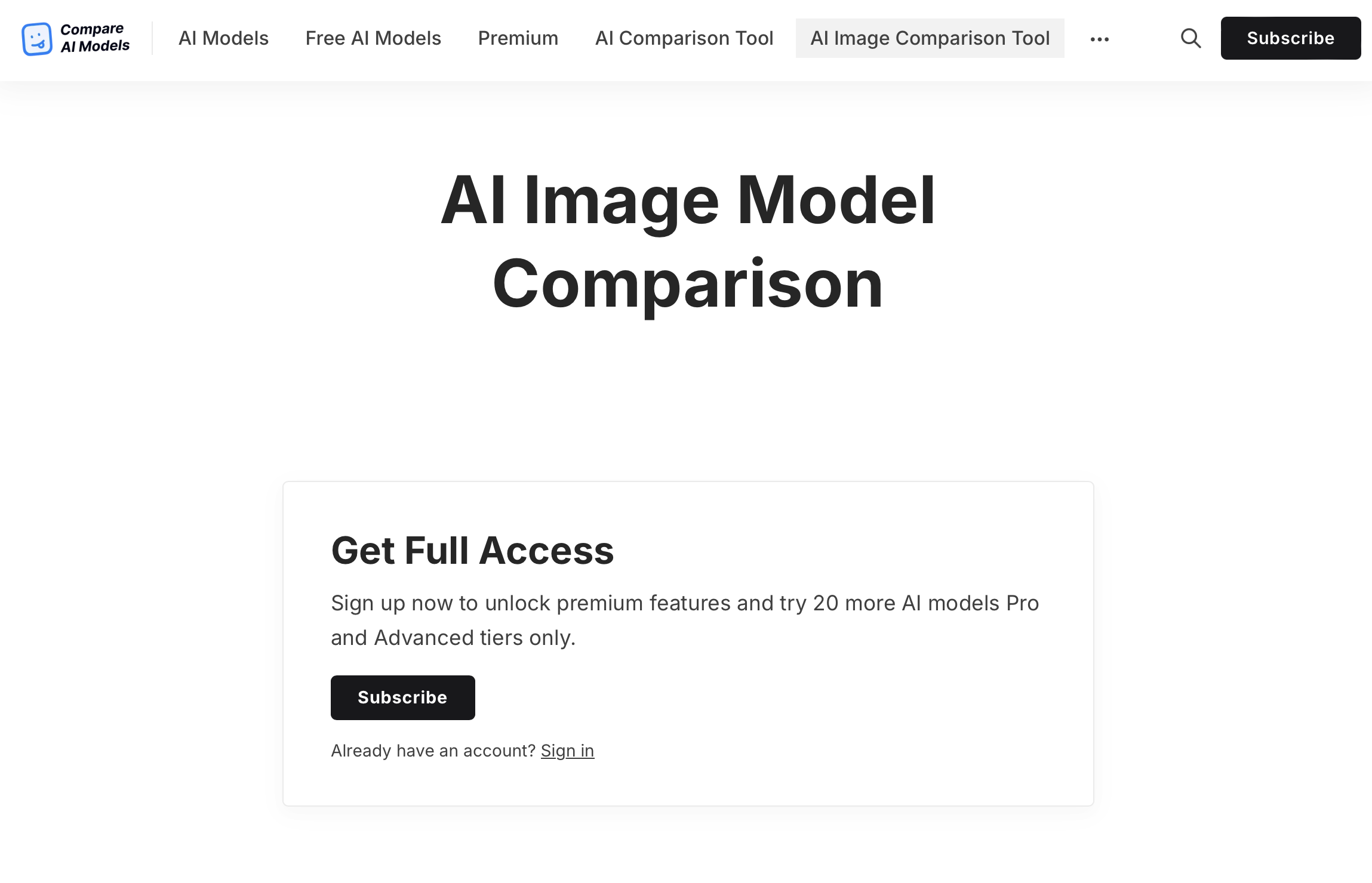 Compare AI Models