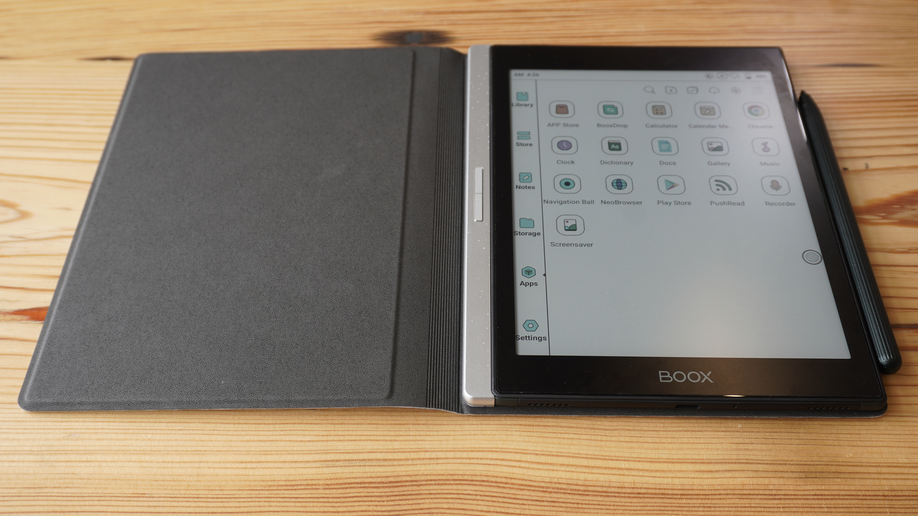 The apps drawer on an Onyx Boox Nova Air C