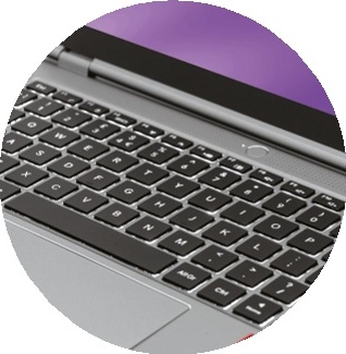 PCSpecialist 14 Lafit&amp;eacute; AI AMD keyboard